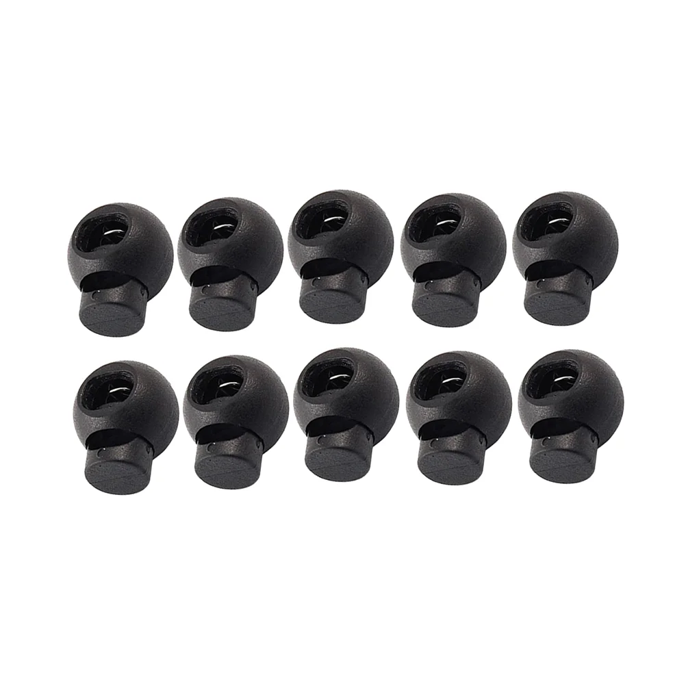 

25 Pcs Universal Cord Lock Plastic Toggles Spring Button Stopper Diy Drawstring Slide