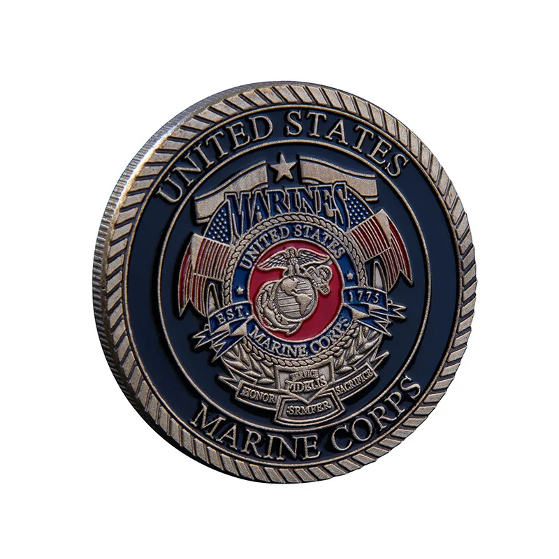 

Collectible Coins United States Commemorative Coins Marine Corps Gold Coins Military Metal Badge