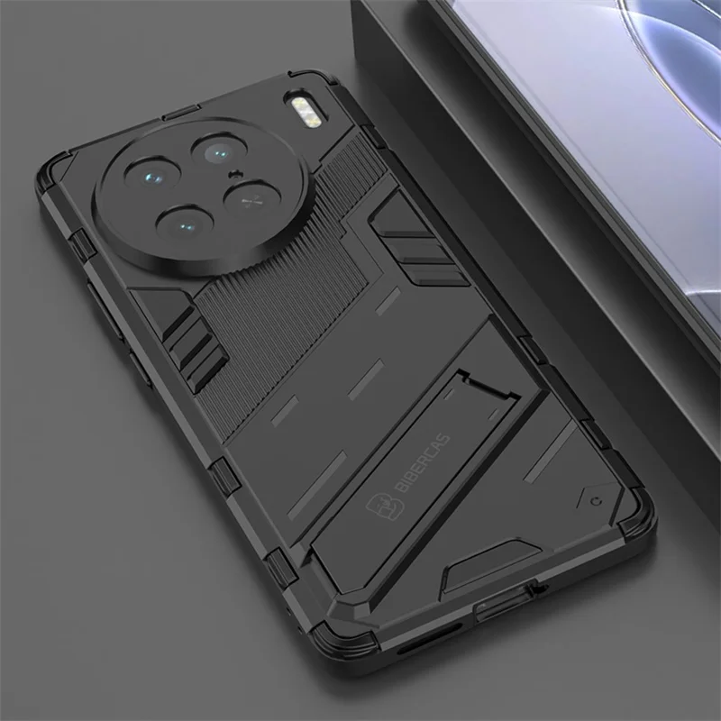 

For Vivo X90 Pro Plus Case Shockproof Bumper Armor Phone Case For Vivo X 90 Pro X90Pro+ Plus 5G Magnetic Holder Stand Back Cover