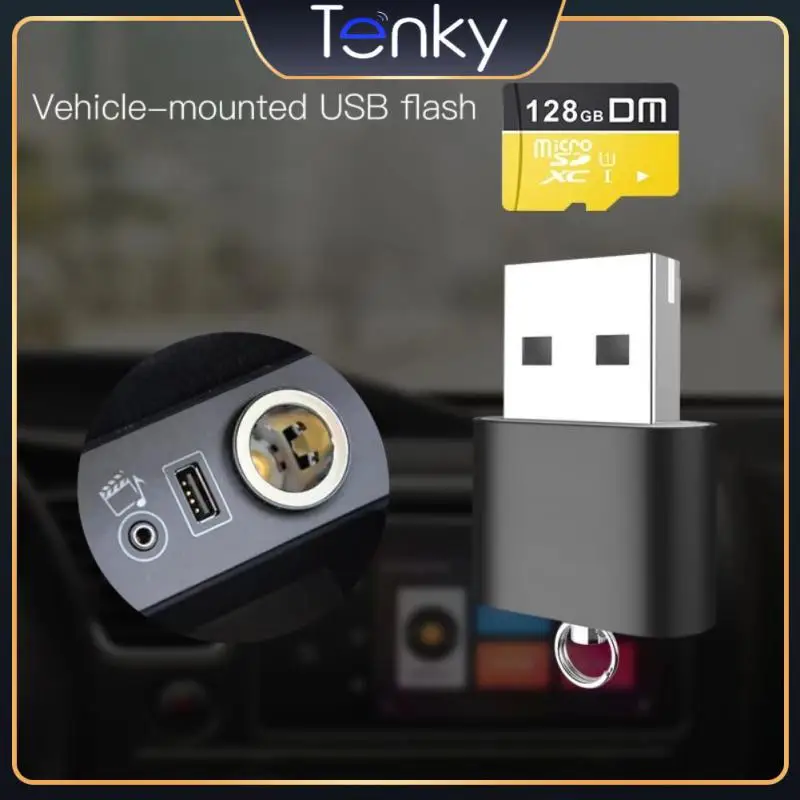 

Mini Usb Flash Drive Aluminum Usb Adapter Data Transfer With Tf Card Slot Usb Tf Card Adapter Car Accessories Portable