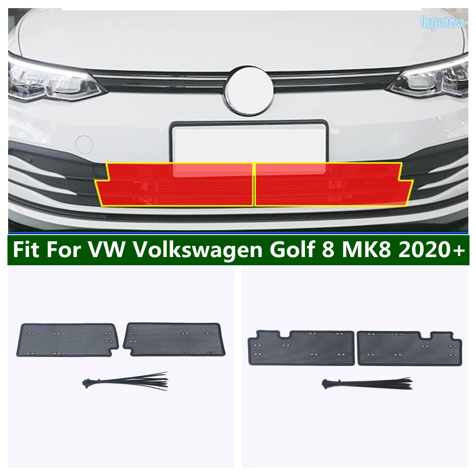 

Car Insect Screening Mesh Front Grille Insert Net Protection Cover Accessories Fit For VW Volkswagen Golf 8 MK8 2020 - 2022