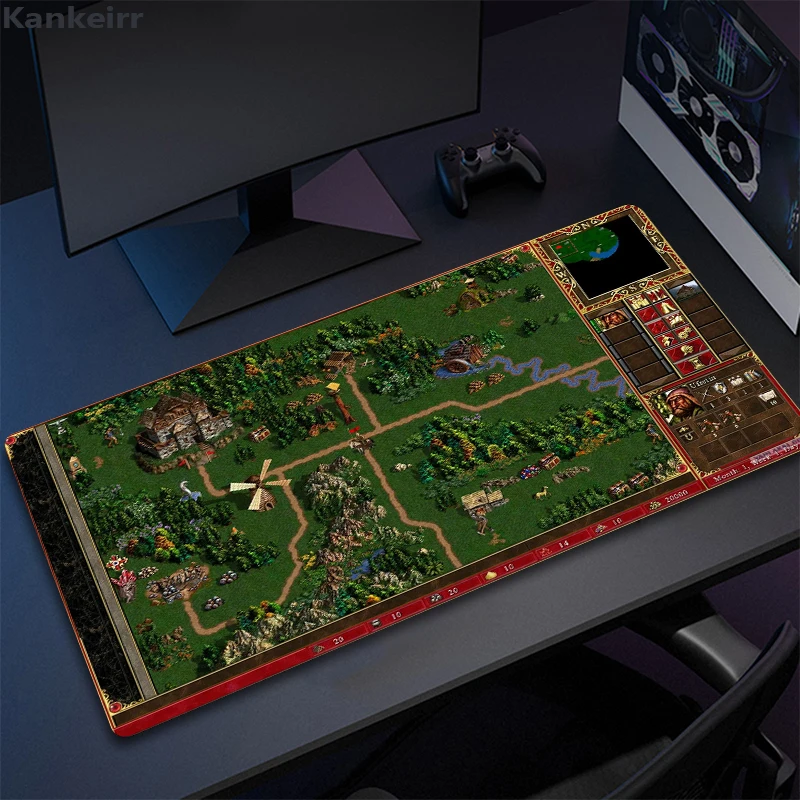 

Heroes of Might and Magic 3 Mouse Pad Gamer Large Computer MousePads Desk Mats Gamer Carpet Anti-slip Laptop Mice Pad Mouse Mat