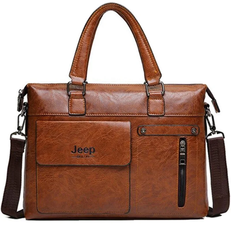 

2022 Brand Famous Designer Men Business Briefcase PU Leather Shoulder Bags For 13 Inch Laptop Bag big Travel Handbag 6013