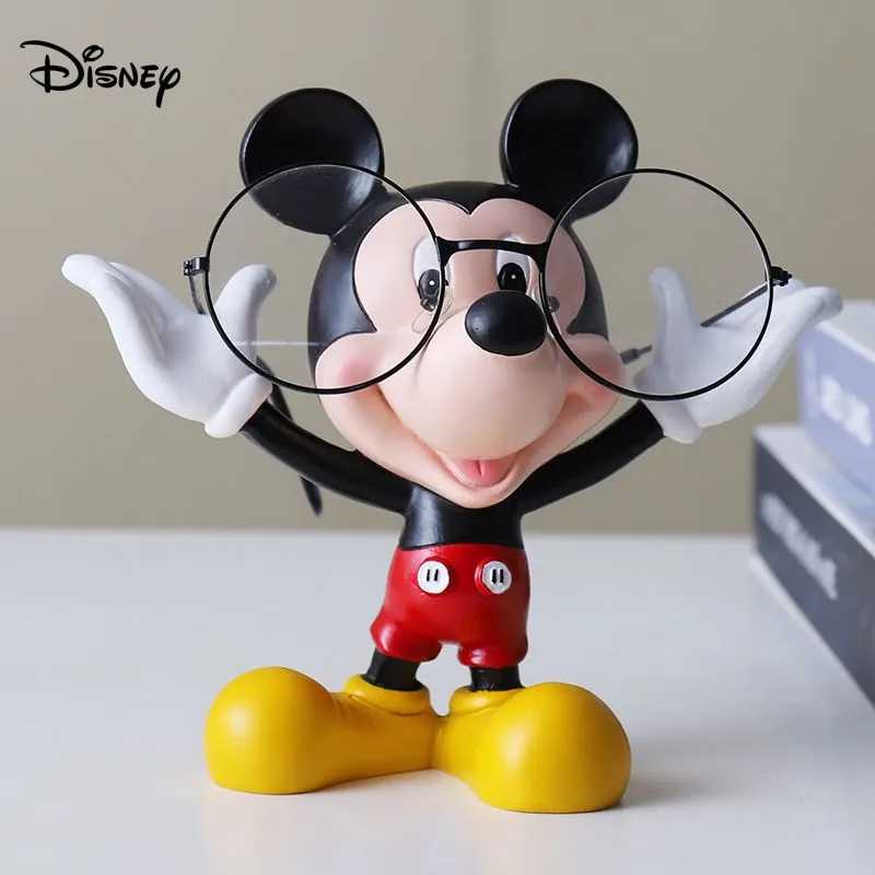 

Disney Mickey Mouse Cartoon Glasses Frame Glasses Store Desktop Display Frames Kawaii Anime Home Storage Decoration Birthday Gif