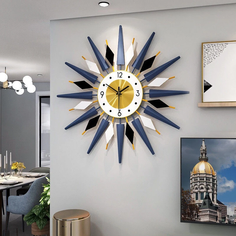 

Large Kitchen Wall Clock Modern Design Creative Silent Clock Mechanism Wall Decorations Living Room Luxury Horloge Murale Clocks