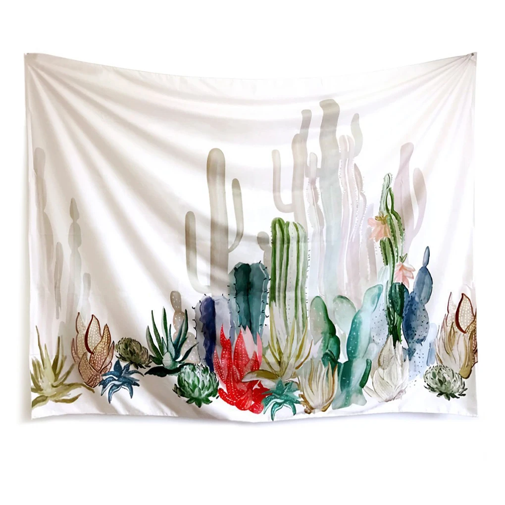 Bohemia Cactus Tapestry Wall Hanging Carpet Bohemian Bedspre