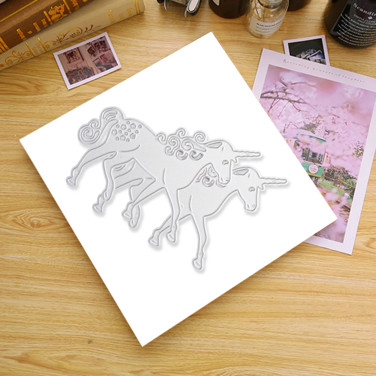 2 шт. стальная форма для ножа единорог штампы тиснение резка трафарет декор