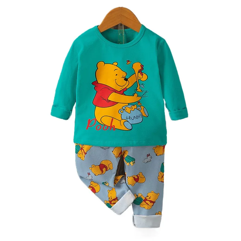 

Mickey Mouse Baby Clothes Set 2022 long sleeve Newborn Baby Boys Clothes 2PCS Baby Pajamas Unisex Kids Clothing Sets
