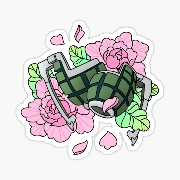 

Перчатки Bakugo с пионами, 5 шт., наклейки для комнаты, задний фон, милые бутылки для воды, принт, бампер, Забавный декор для ноутбука, для детей