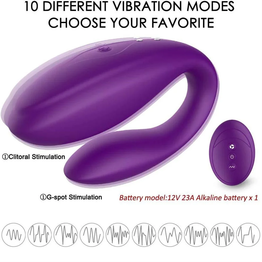Беспроводной пульт дистанционного управления U-образное вибрирующее яйцо G Spot