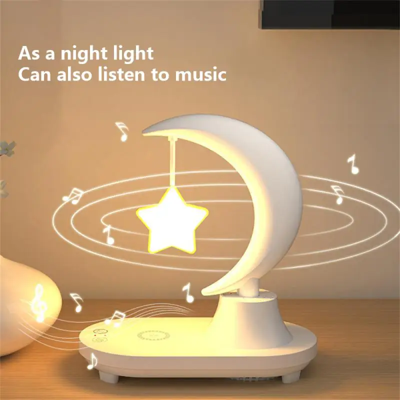 

LED Bluetooth Speaker Table Light USB Mobile Phone Wireless Charge Dimming Romantic Colorful Atmosphere Lamp Birthday Gift Decor