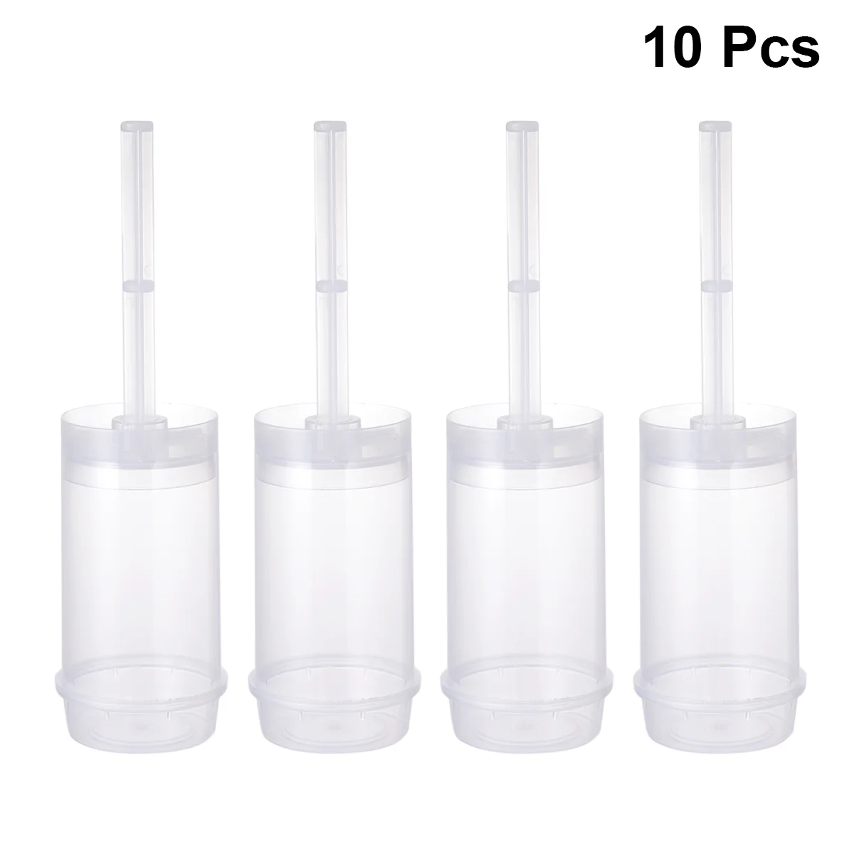 

10pcs Pushable Cake Holders Push Cake Molder Rainbow Cake Pusher Push Pops Plastic Containers with Lids