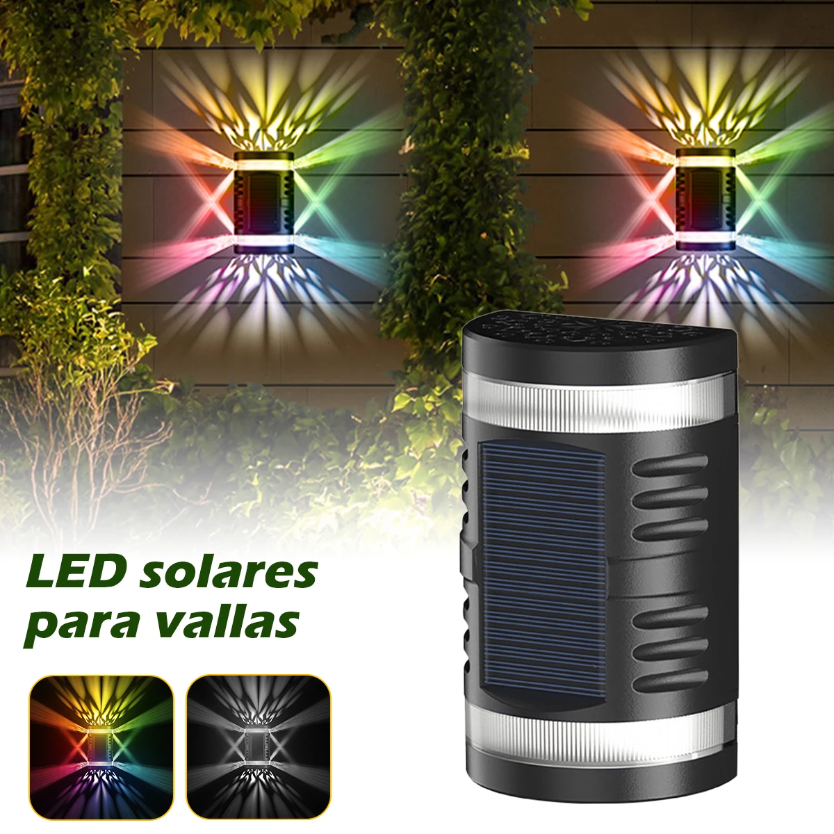 

New Solar Wall Light Outdoor LED Solar Step Light Auto ON/OFF Solar Fence Light IP65 Waterproof Solar Deck Light with White