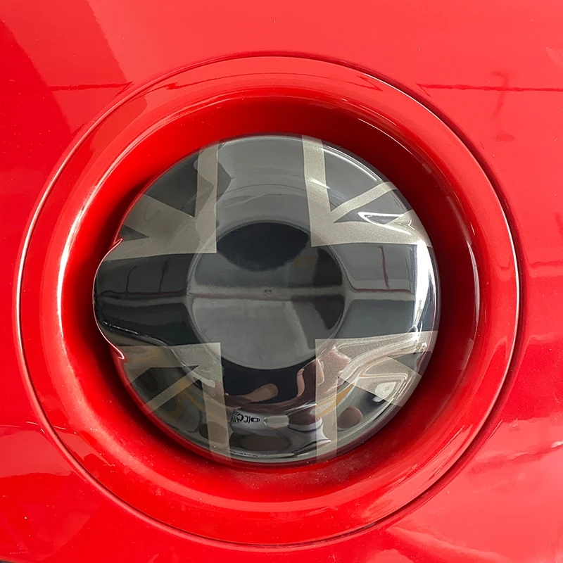Фото Для Mini Cooper S JCW F55 F56 F57 2.0T, черная накладка на топливный бак в стиле Ray, аксессуар для стайлинга автомобиля, пластиковый декоративный элемент. №1