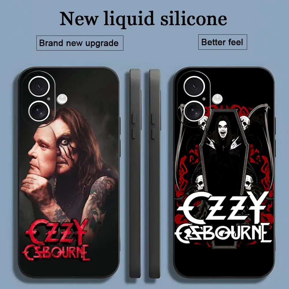 Чехол для телефона O-Ozzy O-OsbournES Hot Band iPhone 16 15 14 13 12 11 X XR XS 8 Plus Mini Pro Max мягкий черный