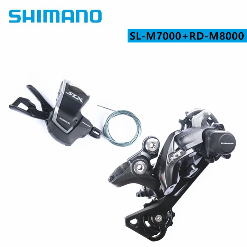 

SHIMANO SLX M7000 XT M8000 DEORE M5100 M5120 11 Speed MTB bicycle bike Speed Trigger Shifter + Rear Derailleur SGS SL+RD