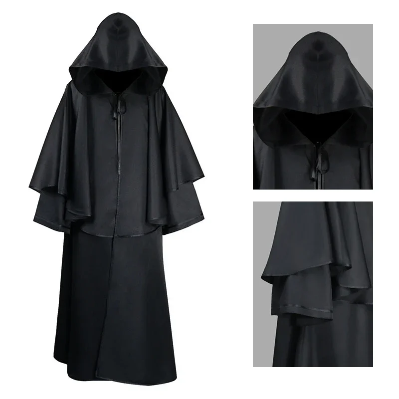 Средневековая готическая мужская бархатная рубашка осенняя велюровая с длинным