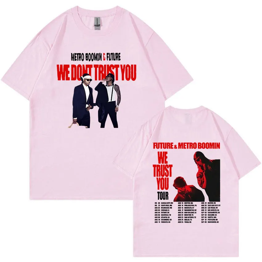 Новинка 2024 футболки Future and Metro Boomin We Trust You Tour для мужчин и женщин модная Ретро