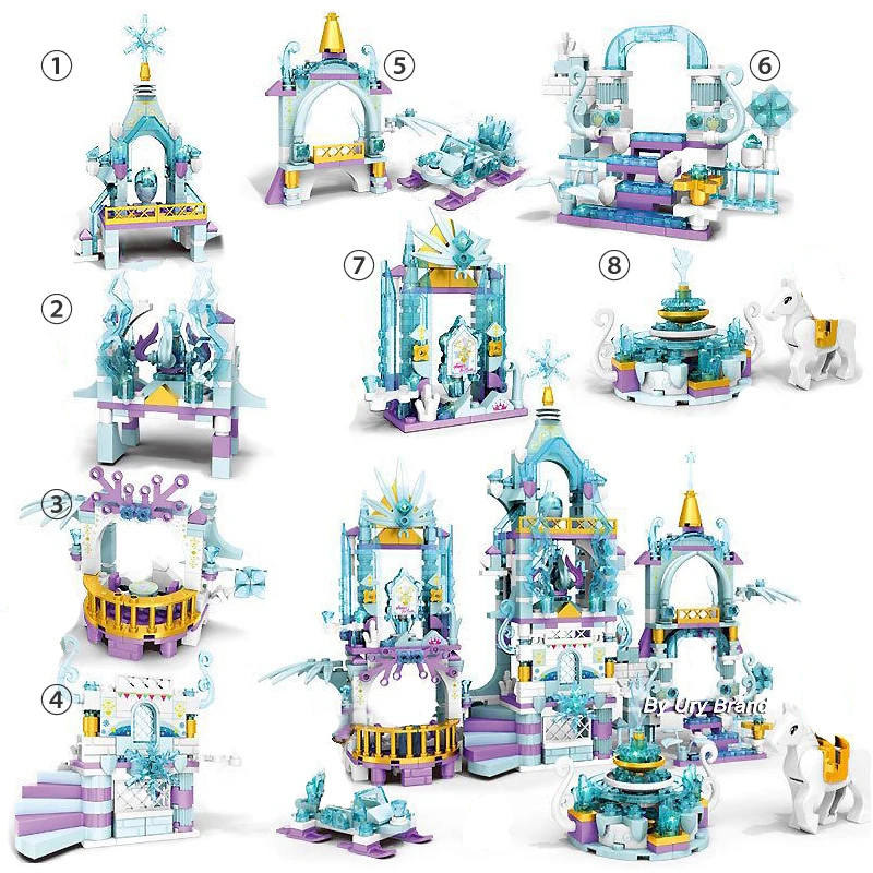 705 шт. Детский конструктор ледяная игровая площадка 8 в 1 | Игрушки и хобби