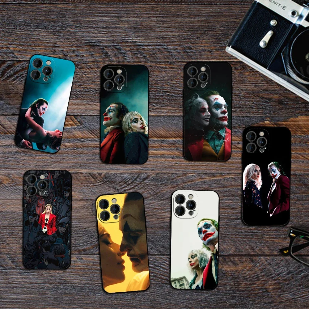 Movie J-Joker Folie A Deux Phone Case for iPhone 12 11 13 14 15 16 Max Pro Plus Black Soft Silicone Cover