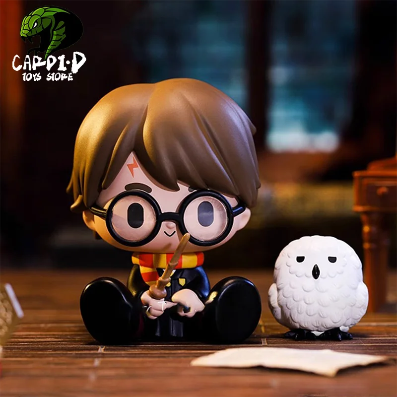 

Popmart Harry Potter Anime Figurine Blind Box Hermi Draco Luna Ron Snape Dumbledore Action Figure Cute Keychain Christmas Gift