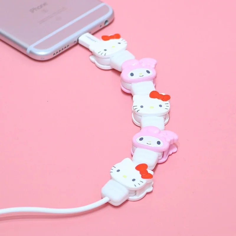 Чехол для кабеля передачи данных Hello Kitty Mymelody защитный чехол IPhone USB-кабель зарядки