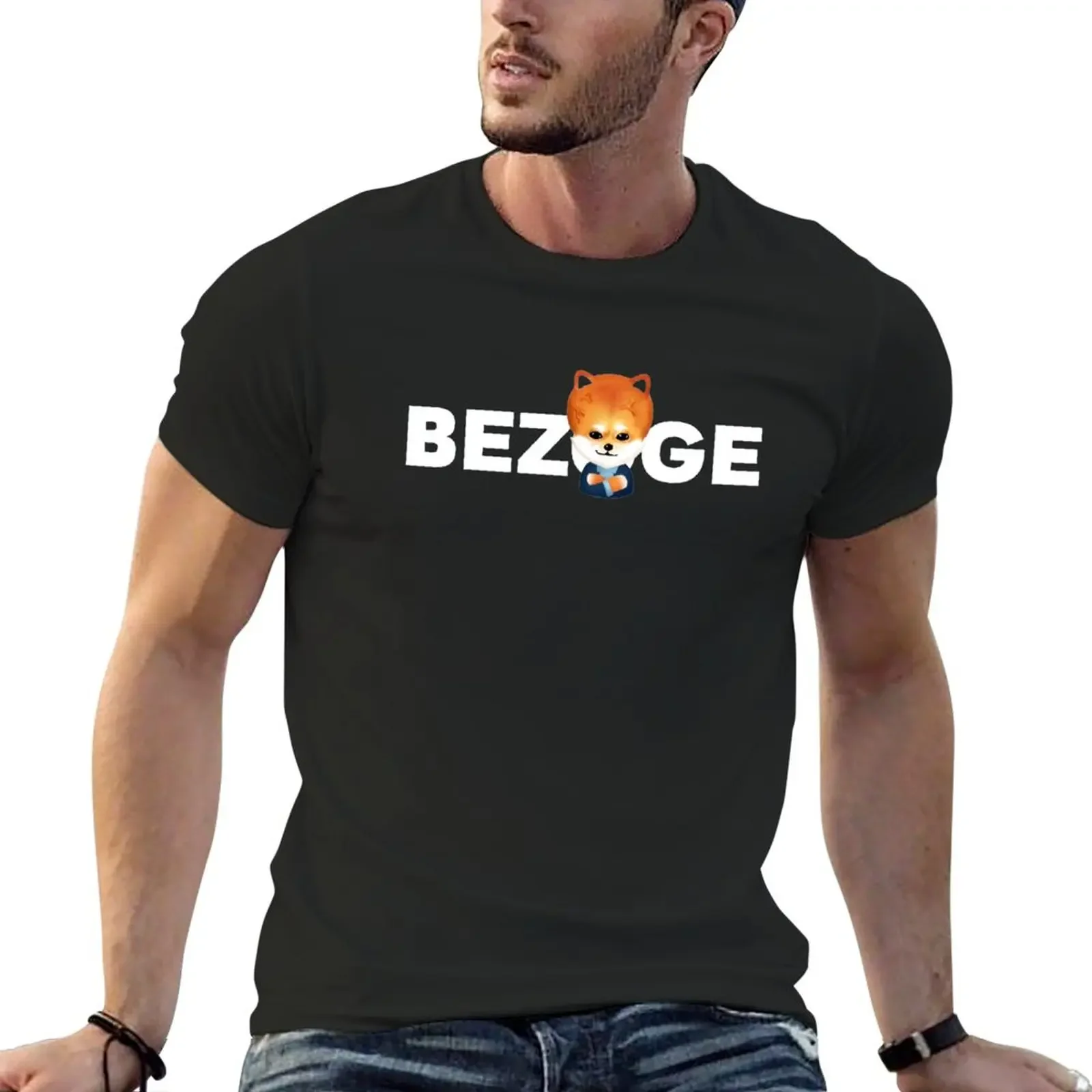 Футболка Bezoge earth для мальчиков быстросохнущая белая Мужская футболка bezo