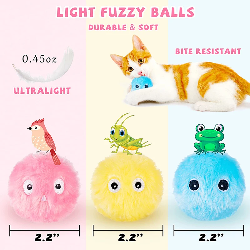 

Cat Toys Since The High Boredom Teasing Cat Stick Mint Bite Resistant Sound Grinding Teeth Resistant Pet Supplies Barking Ball