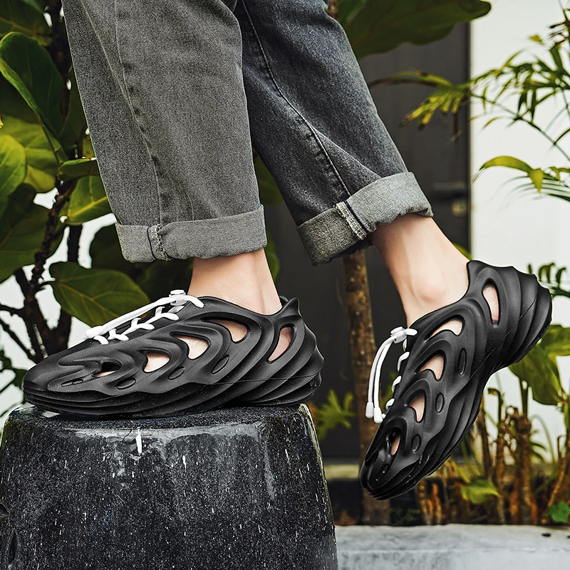 2023 New Men's Lightweight Quick Drying Sandals Lace-up Size 39-45 Outdoor Sports Beach Shoes Famous Designer Hot Style