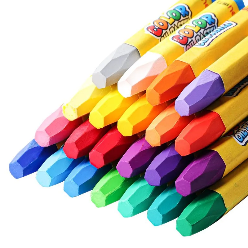 

18 цветов, набор для рисования восковых карандашей, лазурит, художественная краска, масло, пастельный карандаш для школы, Детская фотография