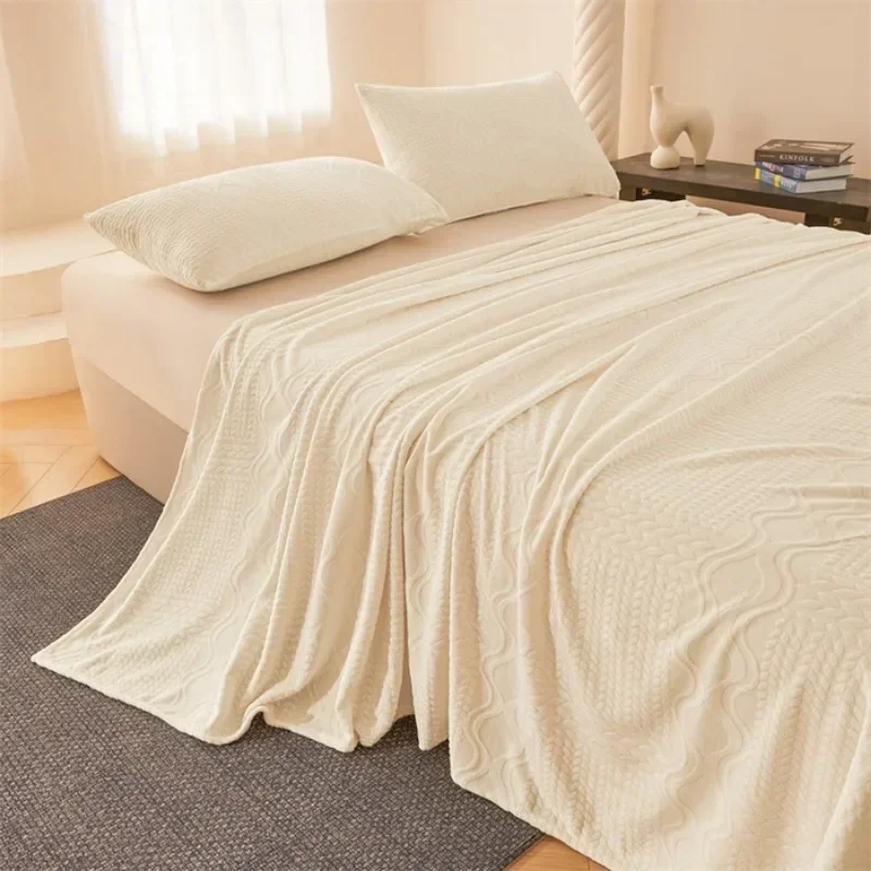 2024 новый резной молочный флис класса А комплект простыней для матери и ребенка