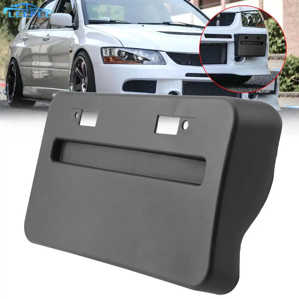 

License Plate Frame Relocator Base Car Accessories ABS 1Pcs Auto Front Bumper Install for Mitsubishi Lancer GTS EVO X 2008-2018