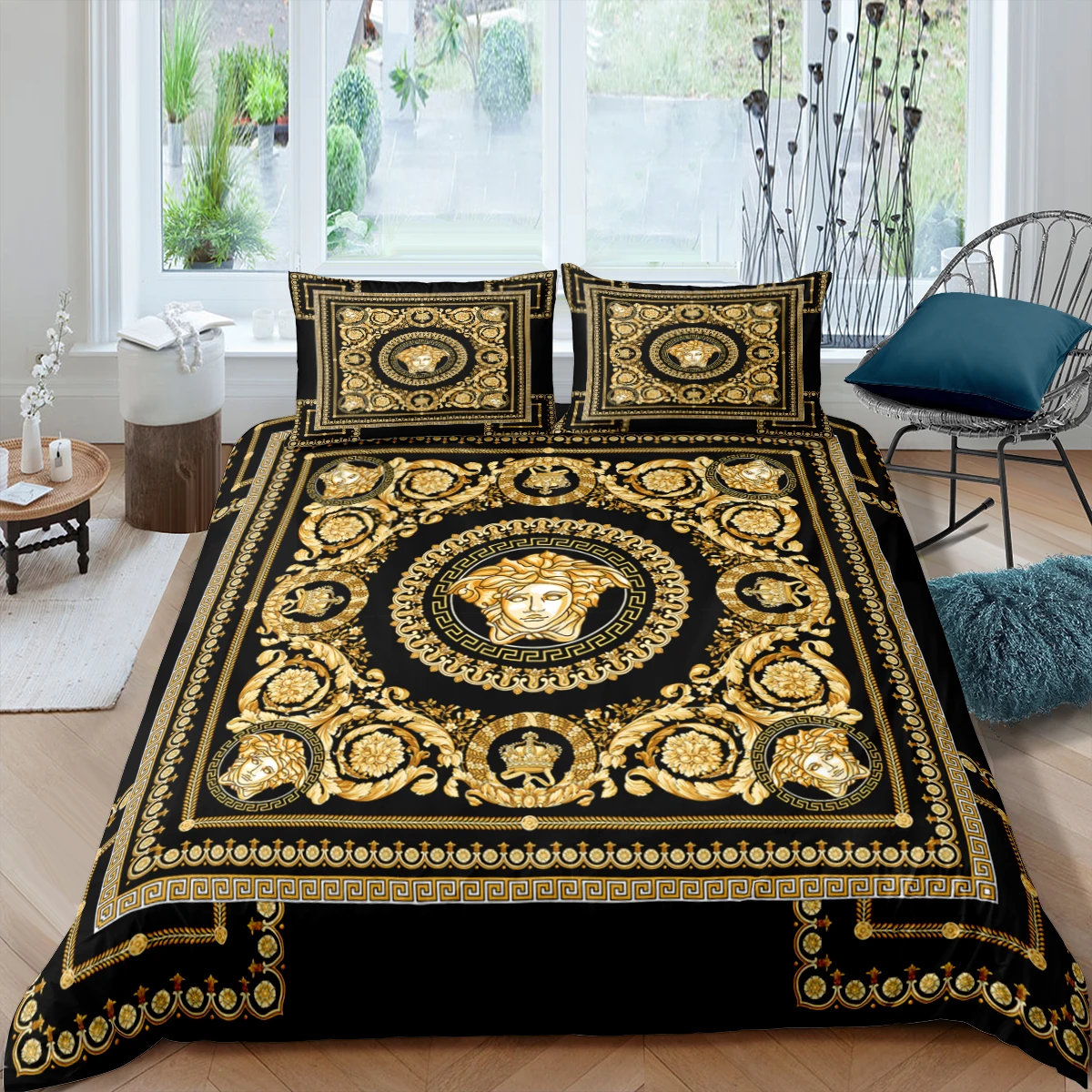 

European-Style Printed Quilt Cover Luxury Bedding Set Comfort Duvet Cover 220x240 King Size Perfect for the Current Season