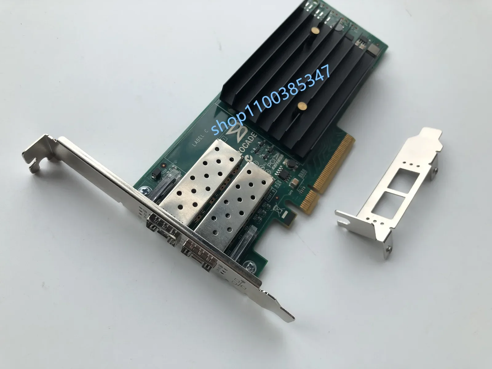 Фото Brocade 1020 10 ГБ двухпортовый PCI-E 2,0 X8 двухпортовый 10 Гбит/с 10 Мбит/с оптоволоконный сетевой адаптер с 2 модулями №1