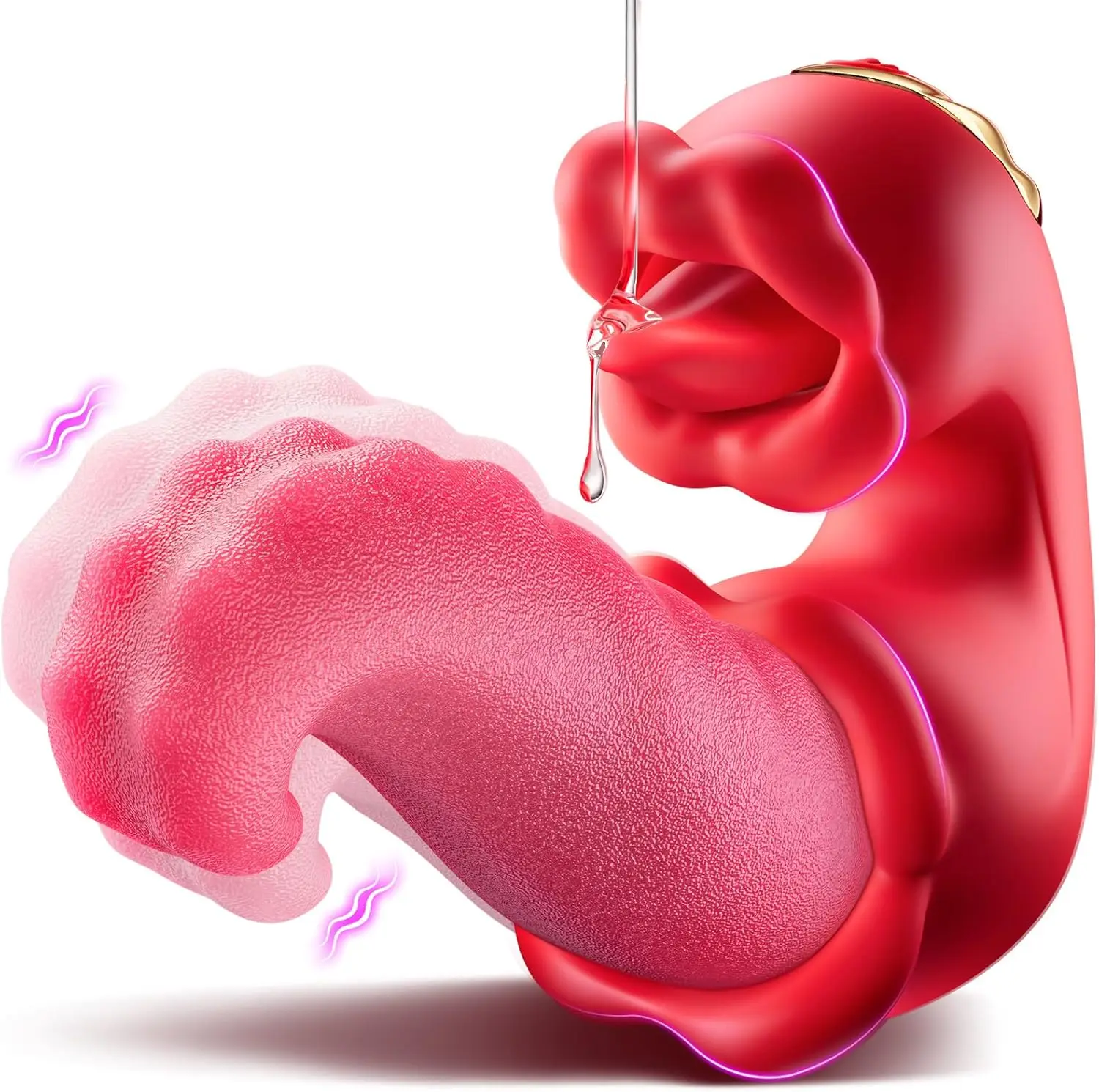 Вибратор для взрослых секс-игрушки женщин 4 в 1 вибраторы языка фаллоимитатор