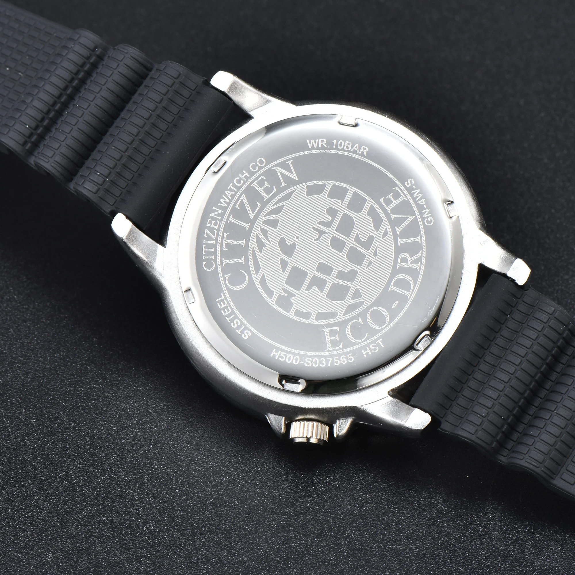 Original CITIZEN Sports Diving Watch Silicone Luminous Men's Watch BN0150 Ecology-Drive Watch Men's Eco-Drive Series Black Dial