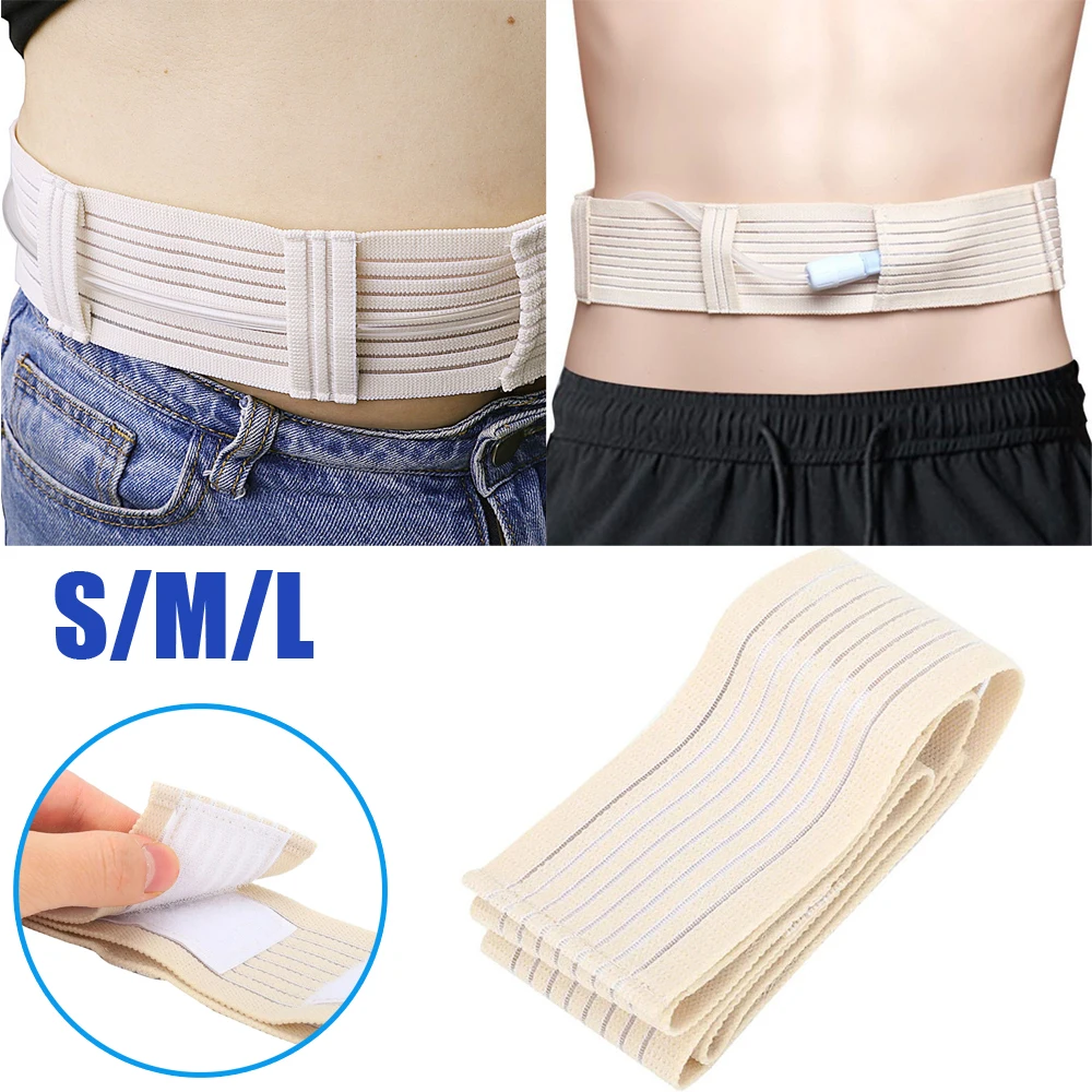 HDRSMTMED S/M/L Peritoneal Dialysis Conduit Belt Strap Beltbreathable Skin-friendly Adjustable Abdominal for Patient Care