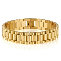 pw3 steel curb cuban link o shaped chain bracelets for women unisex wrist jewelry gifts