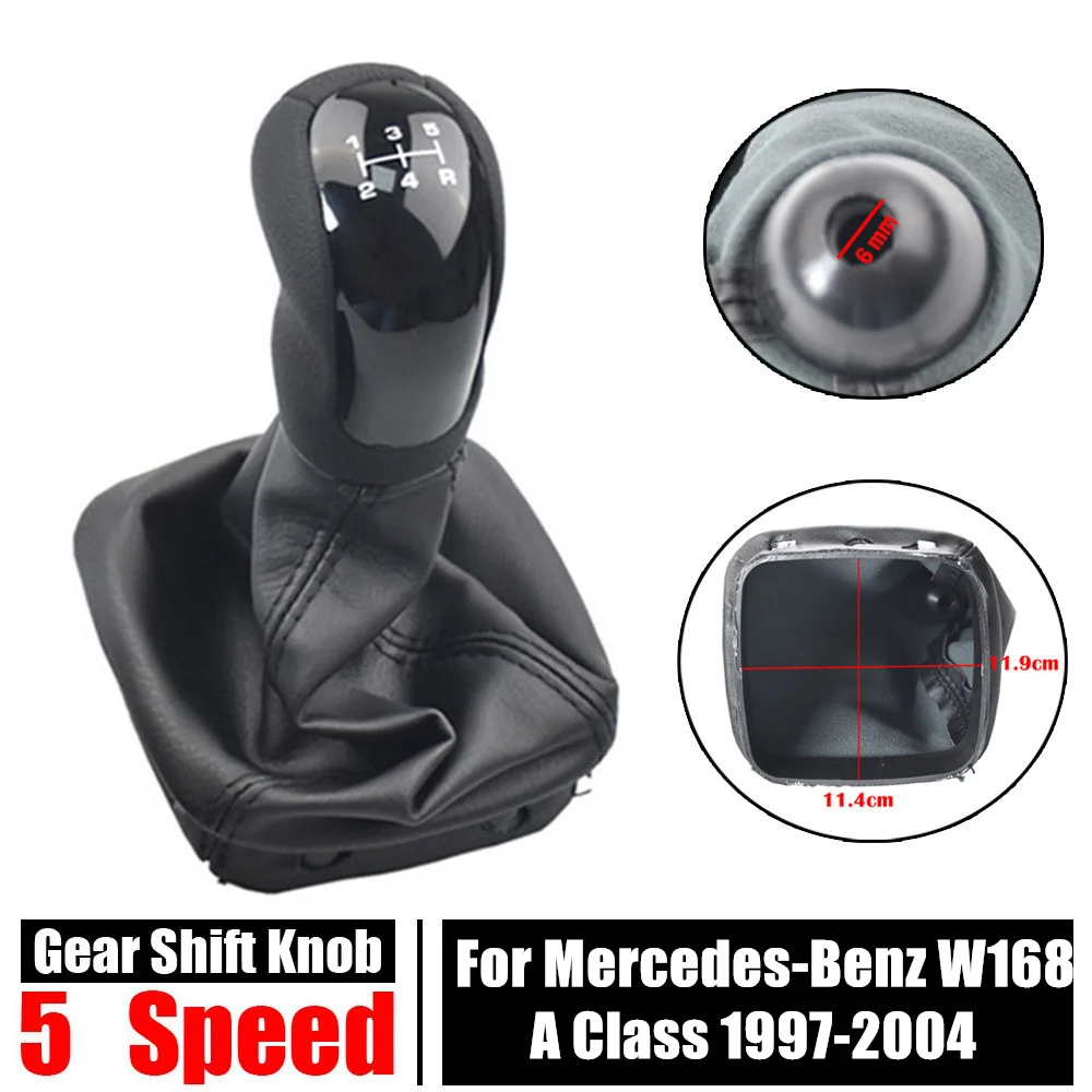 

Для Mercedes Benz A Class W168 1997 1998 1999 2000 2001 2003 2004, ручка переключения передач, уровень, чехол из искусственной кожи