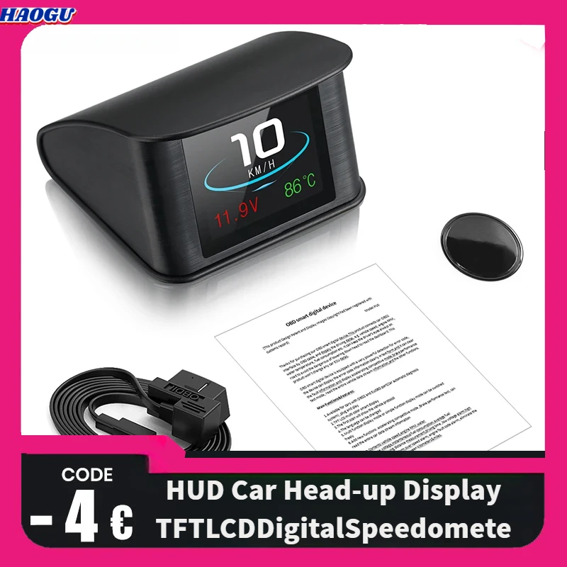 HAOGU HUD Автомобильный проекционный дисплей TFT ЖК-цифровой спидометр Авто бортовой