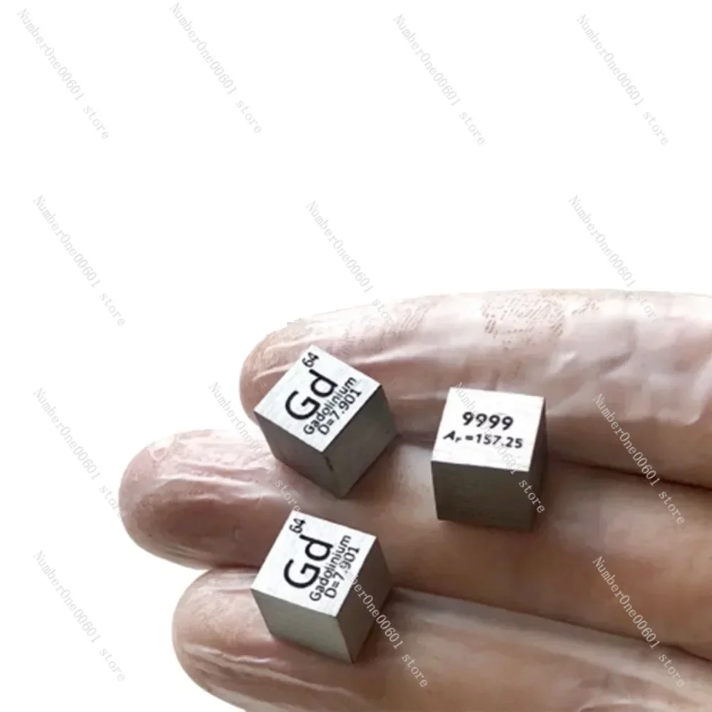 1 шт. высокочистый гадолиний Металл Gd куб периодического фенотипа 10 мм 99.99% хобби