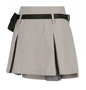 AMAZINGCRE Korean original single golf clothing women's A-line skirt sports slim with waist pack short culottes summer