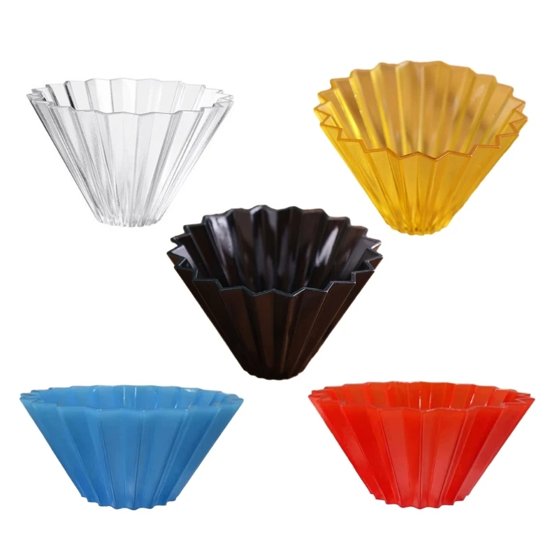 

Resin Handmade Filter Cup Coffee Filter Cup V60 Funnel Drips Cake Cup Flower Shape Manual Brewing Accessory Kitchen