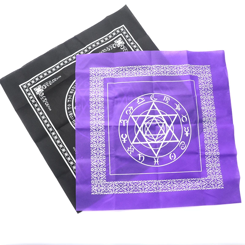 

Tarot Tablecloth Divination Tarot Card Pad Magic Pentacle Runes Cloth