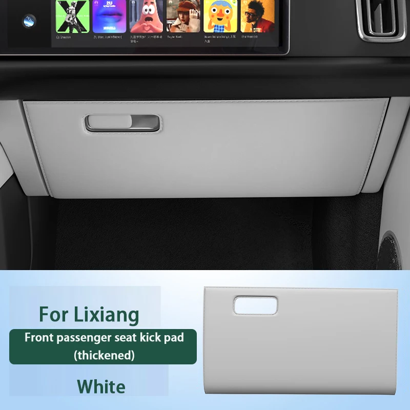

Для Li LiXiang L6 L7 L8 L9 утолщенная кожаная наклейка на переднее пассажирское сиденье автомобиля с защитой от ударов, перчаточная коробка, защитный коврик, наклейка