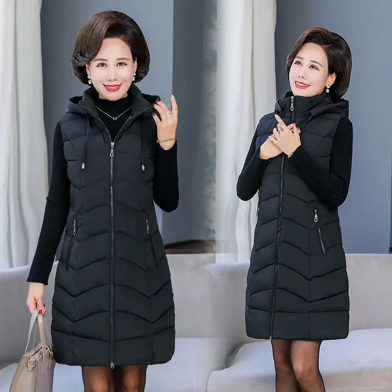 Купить Жилет Женский Длинный С Капюшоном