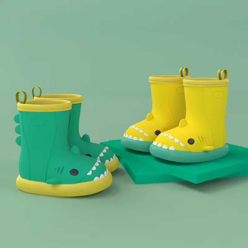 

Cartoon Toddler Shark Cute Unicorn Children Rain Shoes Waterproof EVA Rubber Rain Boots Outdoor Funny Non-Slip Shoes