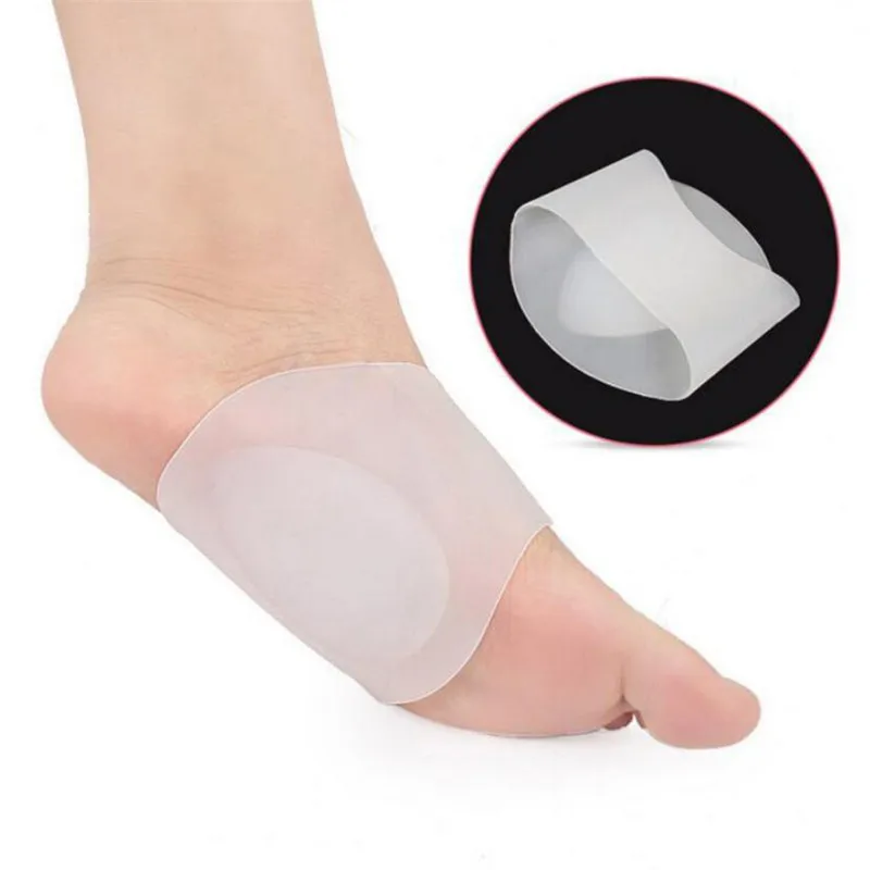 

1Pair Professional Arch Orthotic Support Insole Foot Plate Flatfoot Corrector Shoe Cushion Foot Care Insert Insoles Silicone Gel