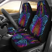 colorful paisley dragonfly car seat cover 2 front seat covers hippie spiritual car accessories floral car covers