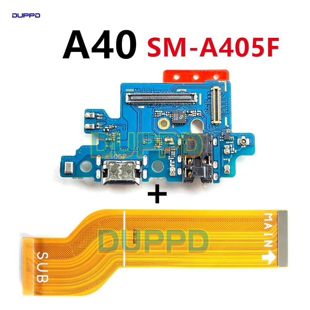USB-разъем для док-станции зарядного устройства гибкий порт зарядки Samsung A40 A405 A405F